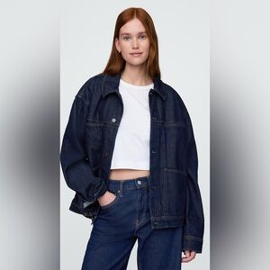 Gap Unisex Denim Icon Boxy Chore Barn Transition Oversized Jacket Coat